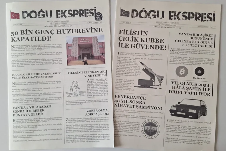 Erciş Sosyal Bilimler Lisesi öğrencileri tarafından hazırlanan 'Doğu Ekspresi Gazetesi' ile il birinciliği elde edildi.