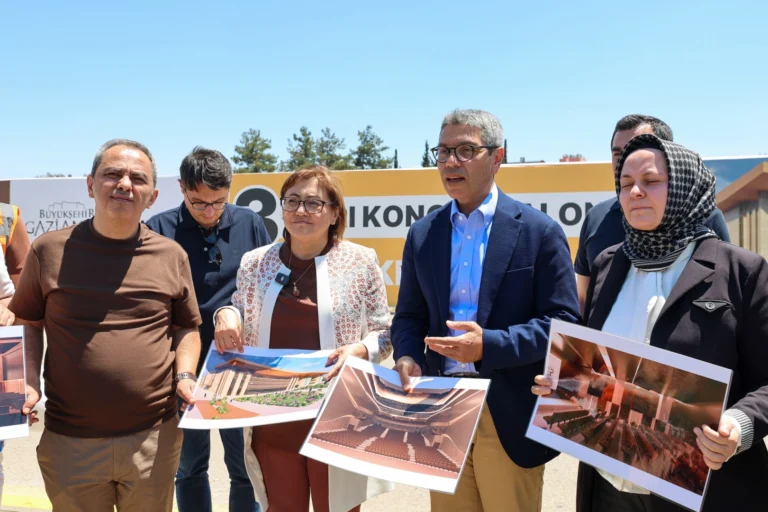 Gaziantep'te inşa edilen büyük kongre merkezi