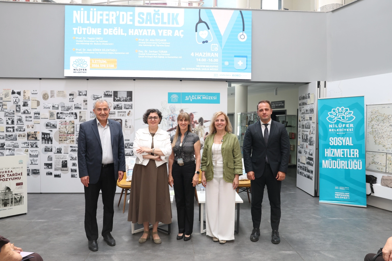 Nilüfer Belediyesi'nin düzenlediği tütün bağımlılığı ve sağlık söyleşisi