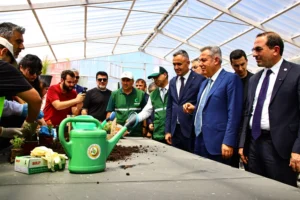 Kemalpaşa Tarım ve Doğal Yaşam Köyü açılış töreninden genel görünüm