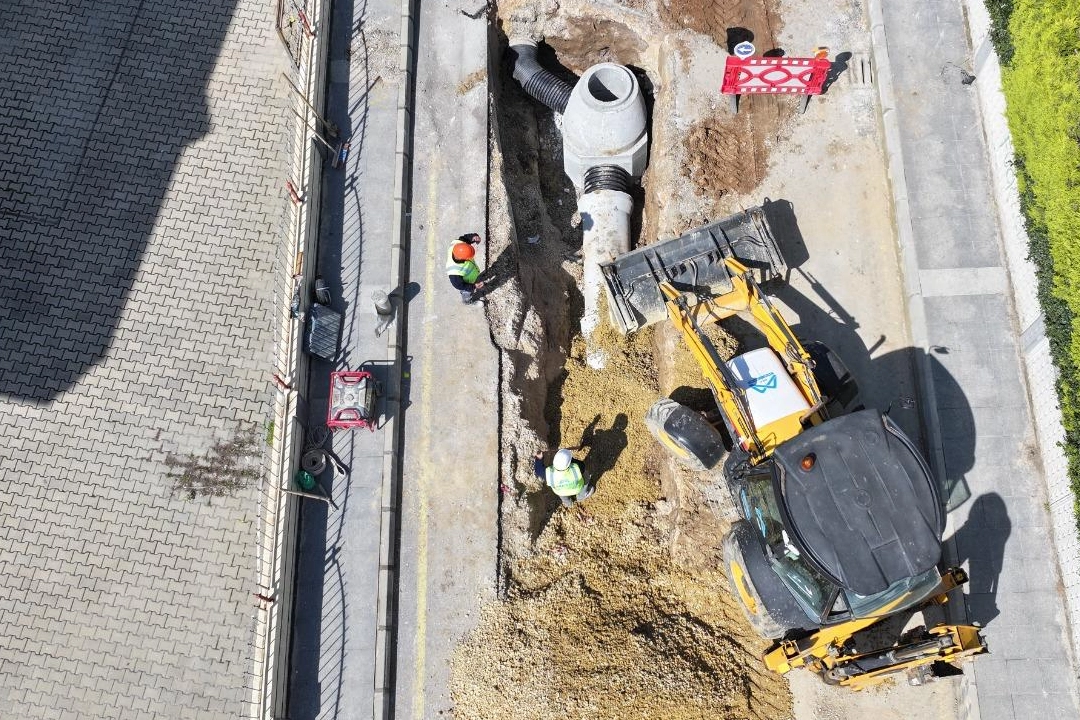 Mersin Tarsus Kavaklı Mahallesi'nde tamamlanan yağmursuyu altyapı çalışması