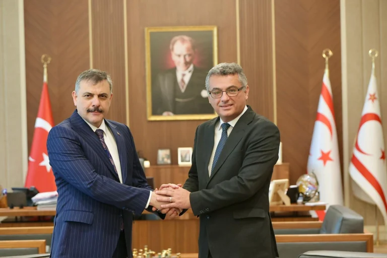 İçişleri Bakanı Mustafa Çiftçi, KKTC Cumhurbaşkanı Tufan Erhürman ile bir araya geldi