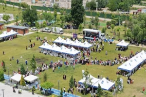 Ankara'da Uluslararası Oyun Günü kapsamında düzenlenen çocuk şenliğinden bir kare