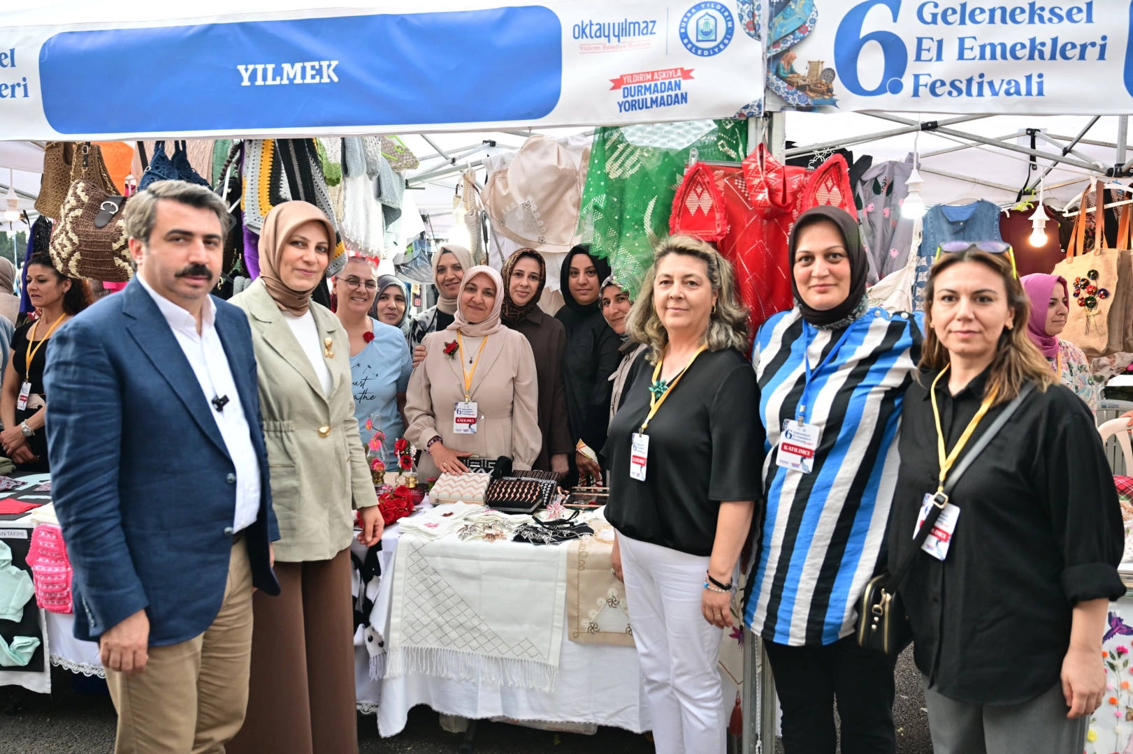Bursa Yıldırım El Emekleri Festivali'nde kadınların ürettiği ürünler sergileniyor