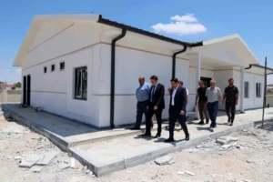 Konya Karatay'da yapımı devam eden yeni Aile Sağlığı Merkezi binası