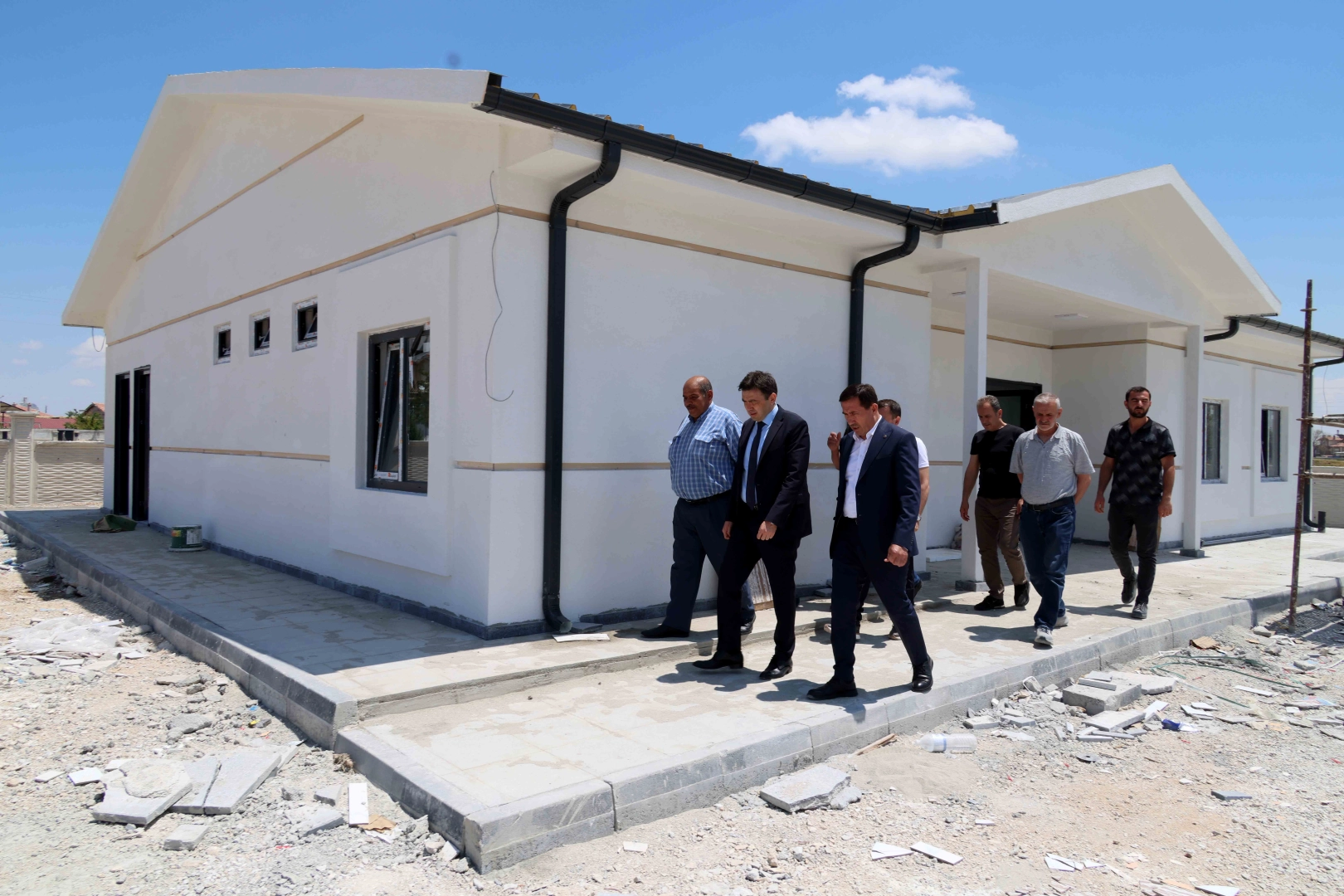 Konya Karatay'da yapımı devam eden yeni Aile Sağlığı Merkezi binası