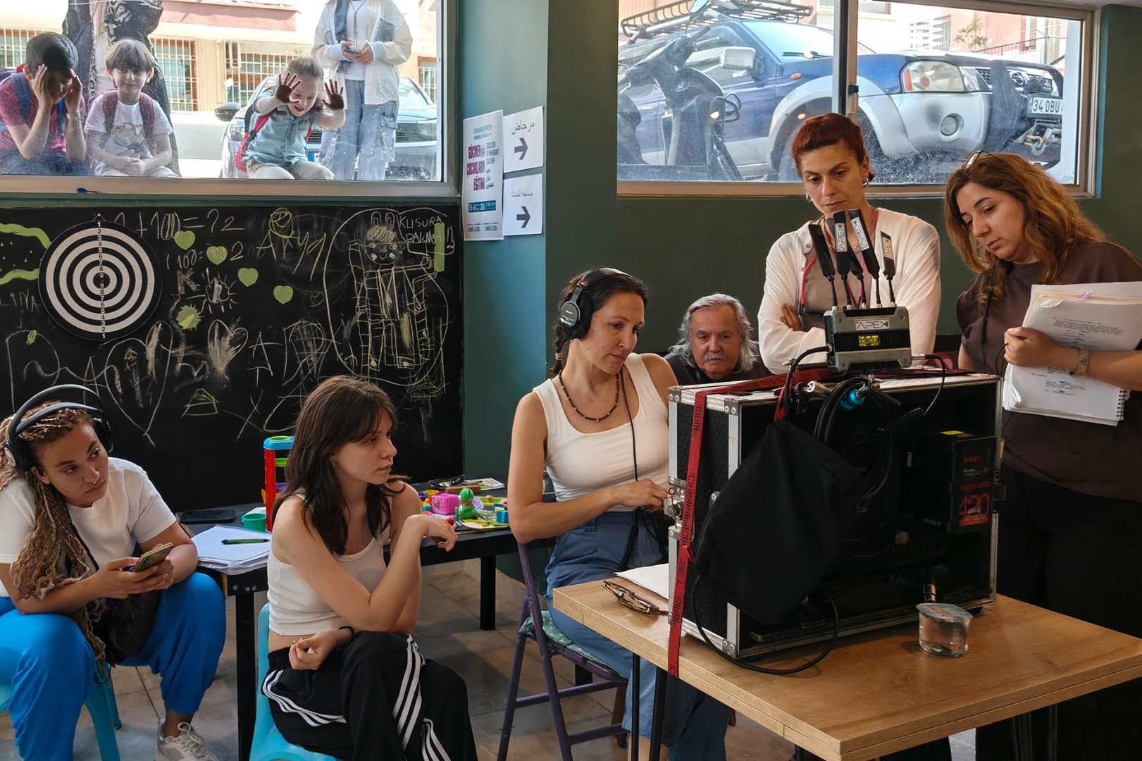 Mersin Sinema Ofisi tarafından desteklenen 'Pivot' filminin çekimlerinden bir kare