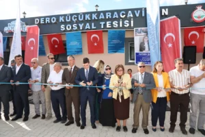 Gaziantep Büyükşehir ve Oğuzeli Belediyesi iş birliğiyle Dero Karacaviran'a açılan sosyal tesis
