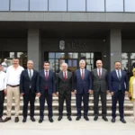 Ticaret Bakanı Ömer Bolat'ın Ereğli Gençlik Kampüsü ziyareti sırasında çekilmiş bir fotoğrafı