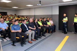 Karatay Trafik Eğitim Parkı'nda öğrencilere trafik eğitimi veriliyor