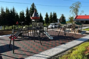 Trabzon Beşikdüzü'ne kazandırılan yeni park ve spor alanlarından genel bir görünüm