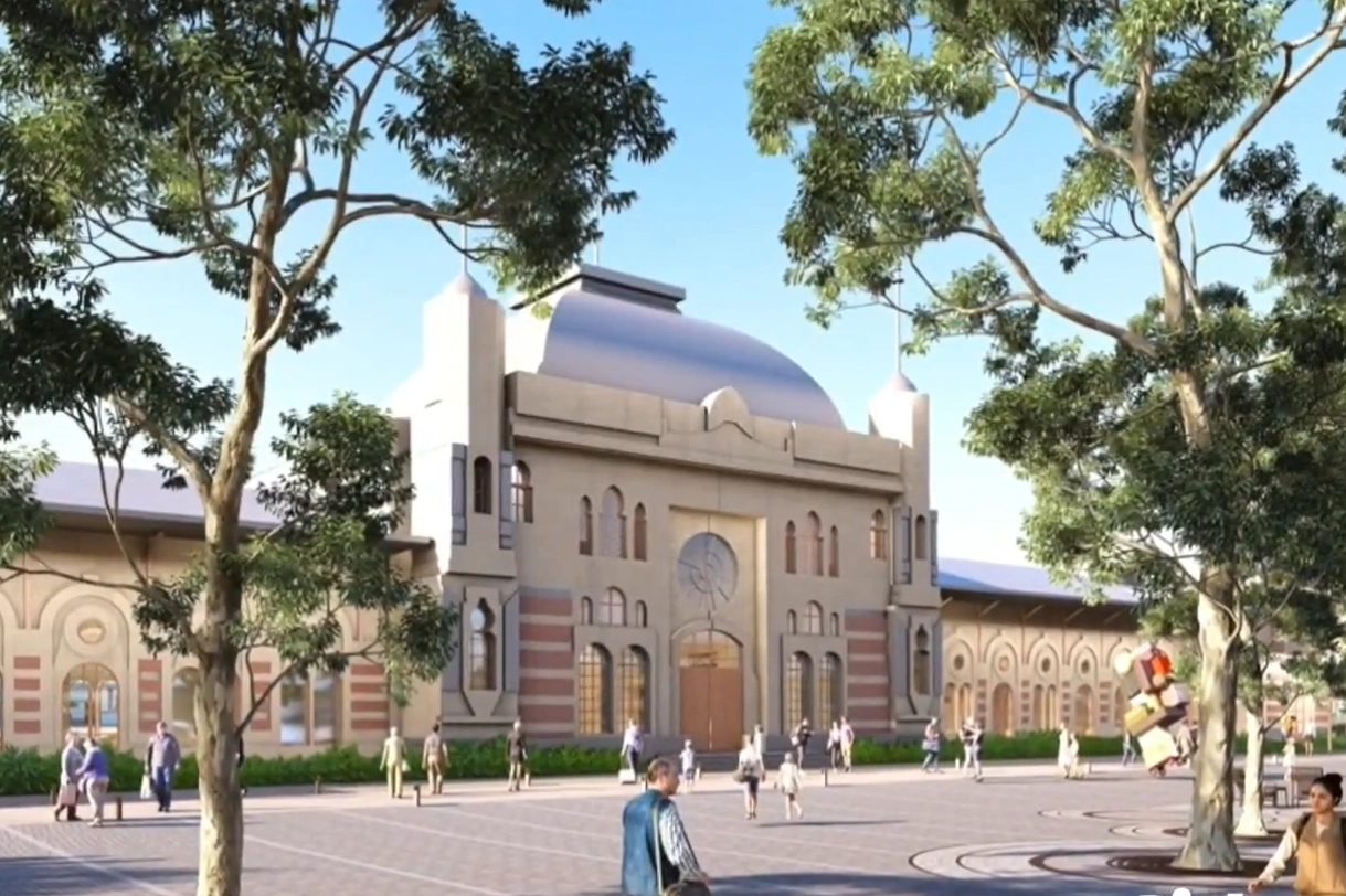Sirkeci Garı'nın kültür ve sanat merkezi olarak yeniden düzenlenmesini gösteren görsel