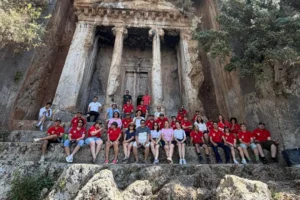 Muğla'da engelli bireylere yönelik düzenlenen 'Engelsiz İzciler Yaz Kampı'ndan genel görünüm