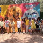 Yıldırım Belediyesi Sahipsiz Sokak Hayvanları Tedavi Merkezi'nde öğrenciler ve hayvanlar