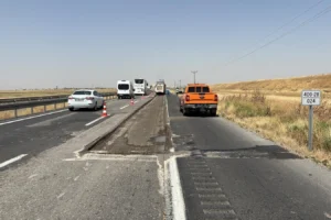 Viranşehir-Kızıltepe-Nusaybin yolu inşaat çalışmaları devam ediyor