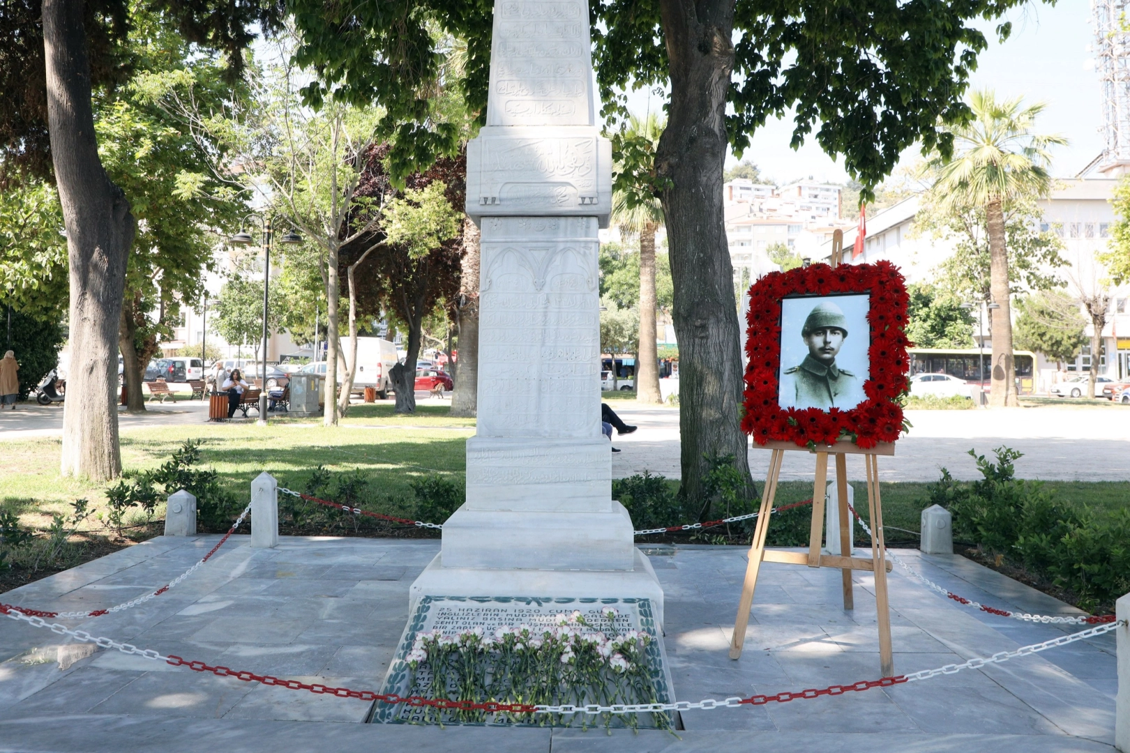 Şehit Şükrü Çavuş'un şehadetinin 106. yılında Mudanya'da düzenlenen anma töreni