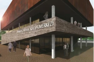 İzmir Karşıyaka Örnekköy'de yapımı süren modern cemevi projesi