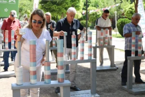 Mersin'de düzenlenen muhtarlar buluşması etkinliğinden genel plan.