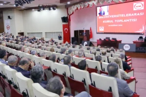 Dokuz Eylül Üniversitesi Rektörü Prof. Dr. Bayram Yılmaz, Üniversitelerarası Kurul Toplantısı'nda
