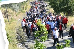 Kayseri Ali Dağı'nda 'Yaza Merhaba' doğa yürüyüşü etkinliği