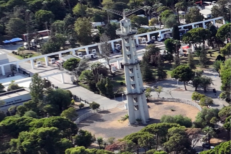 İzmir'in simgesi Paraşüt Kulesi restorasyon hazırlıkları