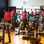 Kayseri'de kamp yapan Türkiye Görme Engelliler Milli Futbol Takımı sporcuları antrenman yaparken