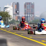 Bursa Motor Sporları Merkezi'nde düzenlenen Karting Şampiyonası'ndan genel görünüm
