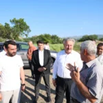 Melikgazi Belediyesi yeni bulvar yapım çalışmalarından genel görünüm