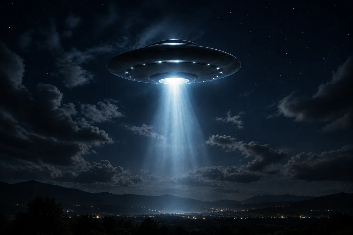 Pentagon'un kamuoyuna açtığı gizli UFO dosyalarını gösteren bir görsel