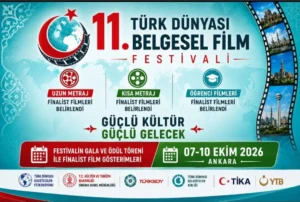 11. Türk Dünyası Belgesel Film Festivali finalistlerinin belirlendiği duyuruldu.