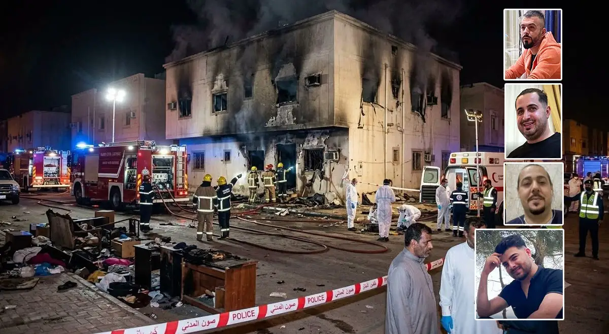 Suudi Arabistan'ın Riyad kentinde işçi evinde çıkan yangında hayatını kaybeden Hataylı 4 işçiyi anma
