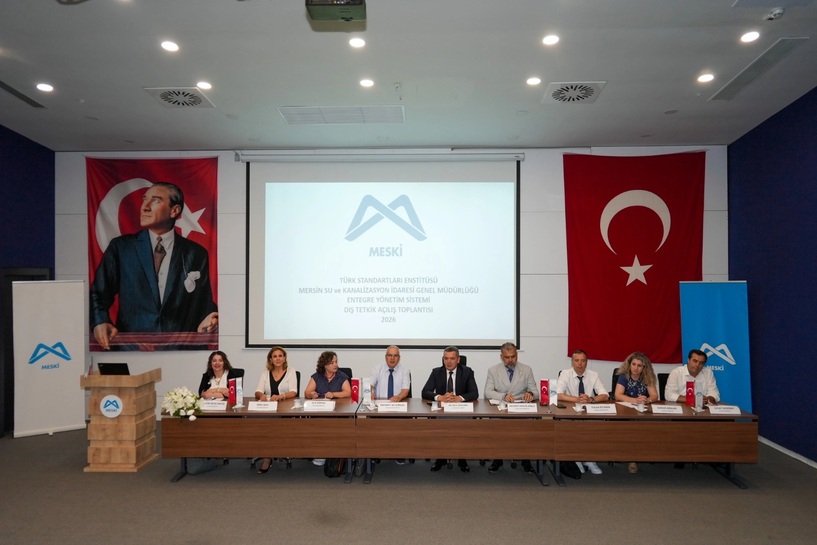 MESKİ Entegre Yönetim Sistemi belgelerini yenilediğini gösteren görsel