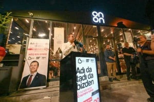 Balıkesir ONON Kafe Bahçelievler şubesinin açılışından genel görünüm