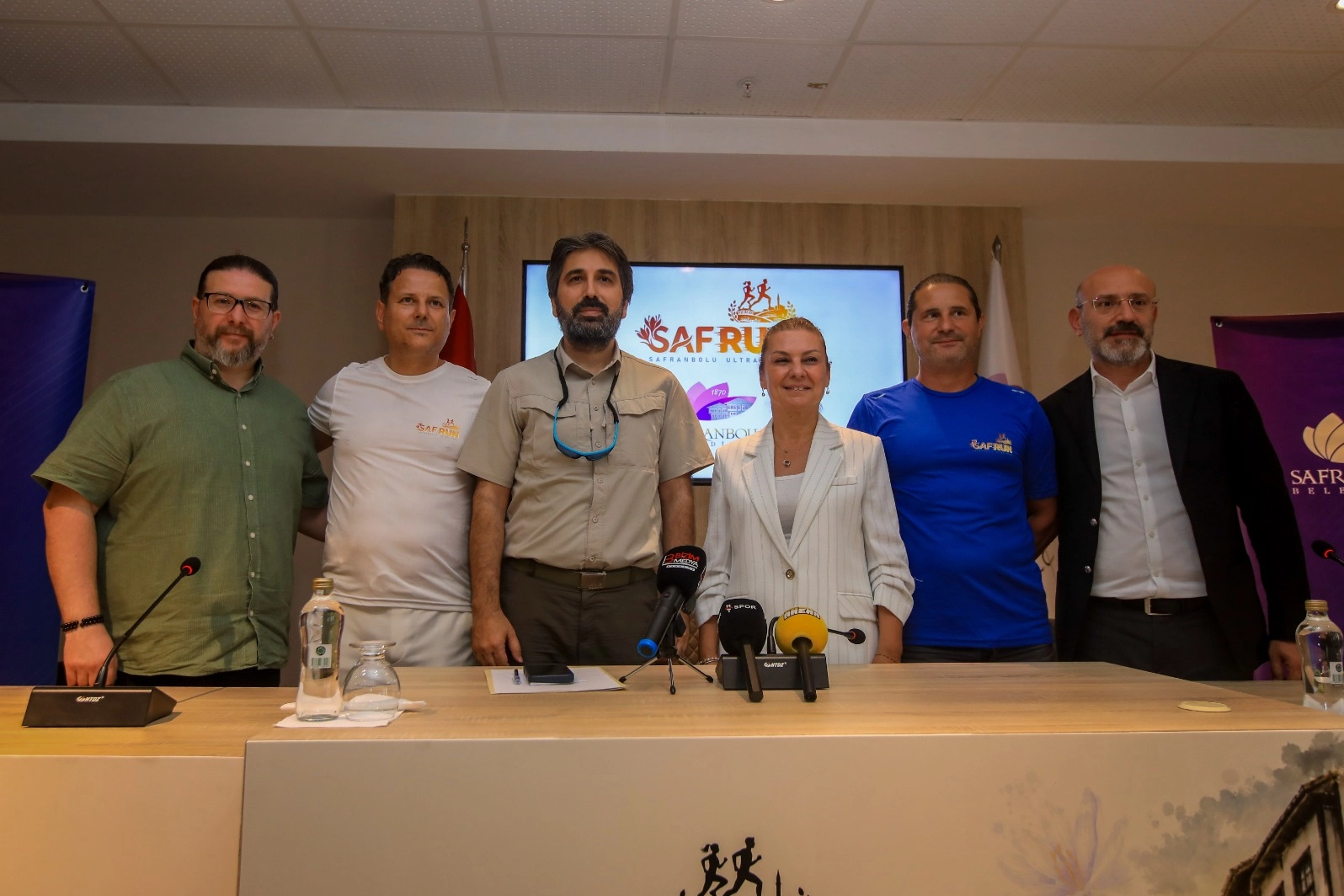 Safranbolu'da düzenlenen Ultra Trail maratonu başlangıç anı