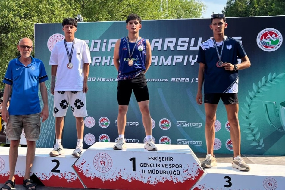 Osmangazi Belediyesporlu atletlerin U16 Türkiye Atletizm Şampiyonası'nda kazandığı madalyalar