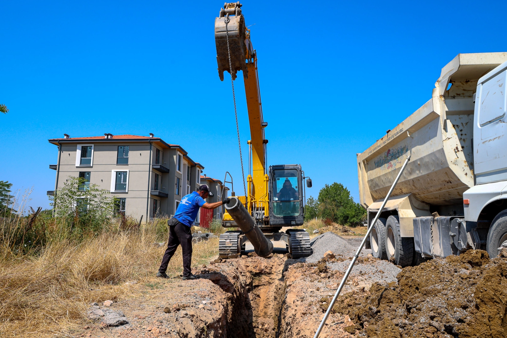 Sakarya Karapınar'da hayata geçirilen 60 milyon TL'lik çevreci atık su altyapı projesini gösteren görsel