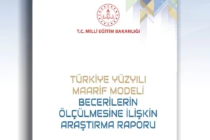 Türkiye Yüzyılı Maarif Modeli'nin bilimsel araştırma ile desteklenen beceri odaklı ölçme ve değerlendirme yaklaşımını gösteren görsel.
