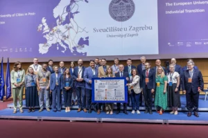 Maltepe Belediye Başkanı Esin Köymen, Zagreb'deki Avrupa Kent Liderleri Forumu'nda konuştu.