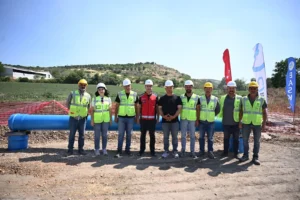 Balıkesir Üniversitesi Çağış Kampüsü'ne yapılan içme suyu hattı yatırımını gösteren görsel