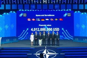Türkiye'nin İMECE-2 ve İMECE-3 uydu projeleri NATO Savunma Sanayii Forumu'nda tanıtıldı.