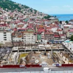 Ordu Millet Düzü Projesi inşaat alanından genel görünüm