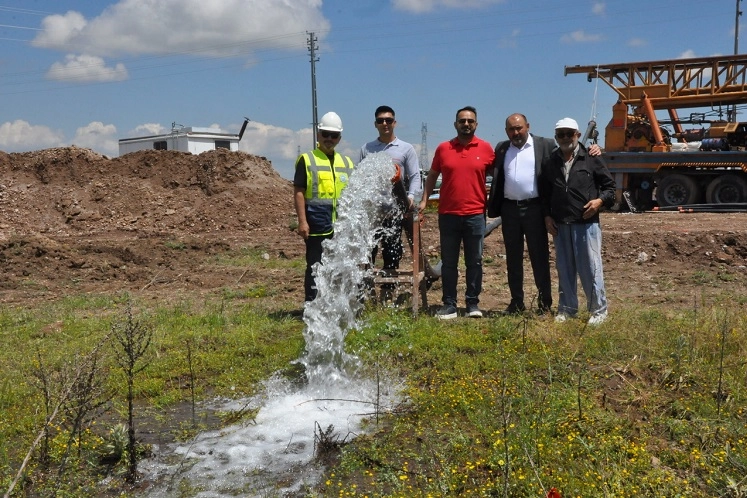 Talas Mengücek Mahallesi'ne KASKİ tarafından açılan yeni içme suyu sondaj kuyusu