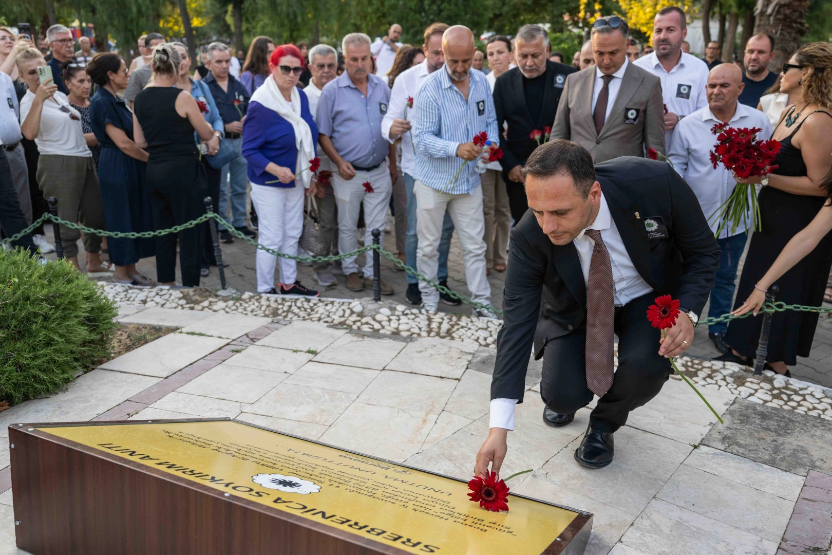 Bornova'da Srebrenica Soykırımı'nın 31. yılı anma töreni ve Srebrenica Soykırım Anıtı