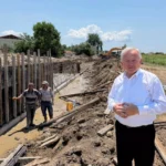 İpsala'da devam eden Kanal İpsala projesinde çalışmaların havadan görünümü