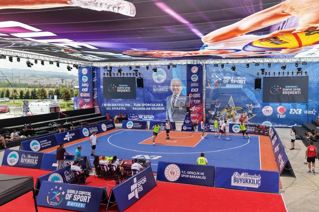 FIBA 3x3 Lite Quest 2026 Kayseri'de başladı, uluslararası katılımlı basketbol turnuvası