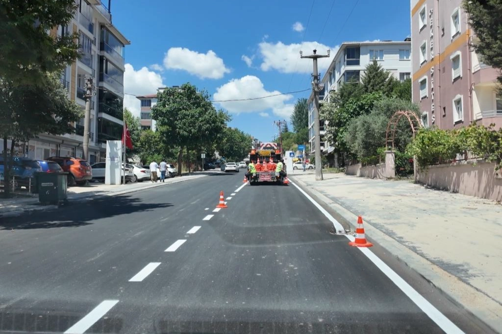 Malkara'da yenilenen Kurtuluş, Pınar ve Demirciler caddeleri