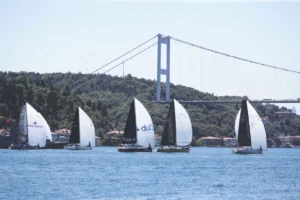 55. TAYK-AKPA Deniz Kuvvetleri Kupası yat yarışı İstanbul Boğazı'nda başladı