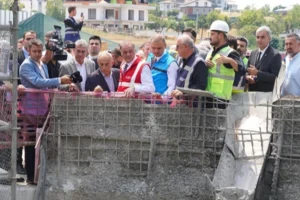 Beylikdüzü Gürpınar Yağmur Suyu Tüneli Projesi temel atma töreni