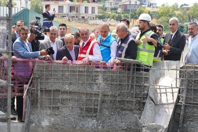 Beylikdüzü Gürpınar Yağmur Suyu Tüneli Projesi temel atma töreni
