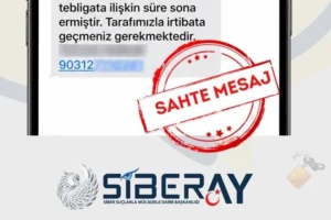 SİBERAY, sahte e-tebligat ve icra mesajlarına karşı vatandaşları uyardı.